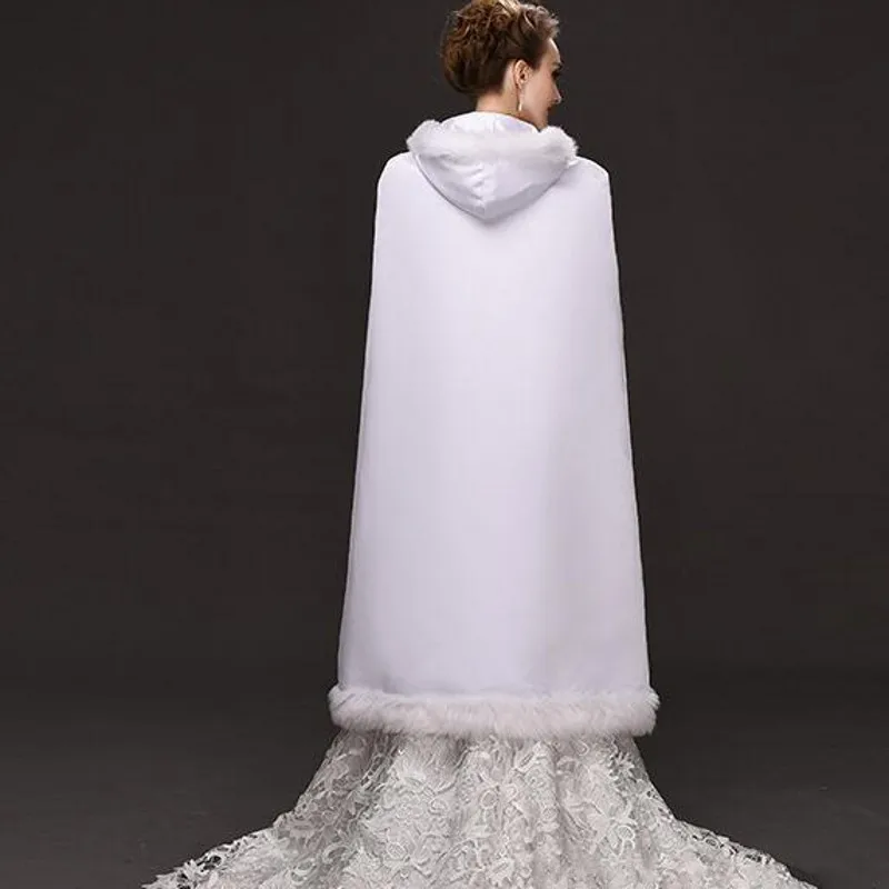 Бесплатная Доставка На Складе Меха Люкс Куртка Свадьба Свадебный Обертывания