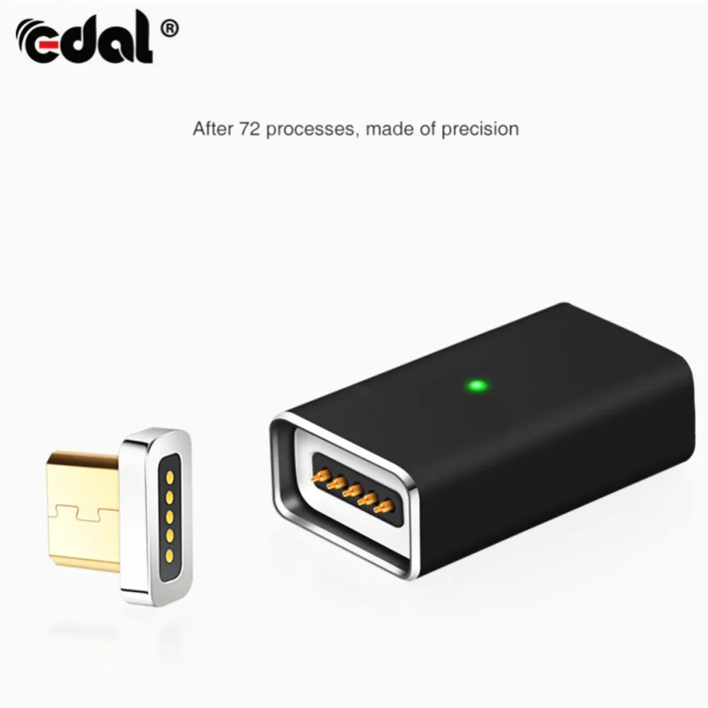 EDAL Micro USB к магнитному зарядному кабелю Type C конвертер для мобильных телефонов Android