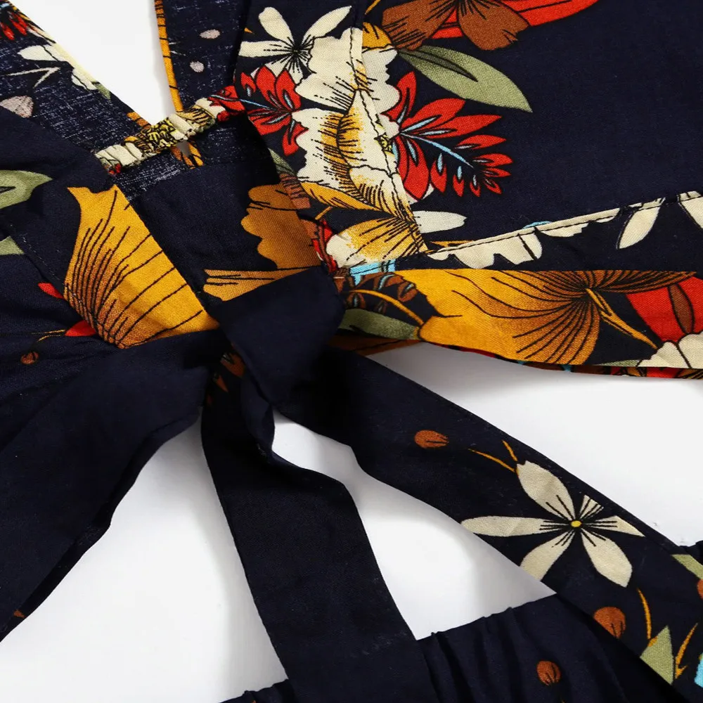 Женский Повседневный комплект из двух предметов с растительным принтом летний