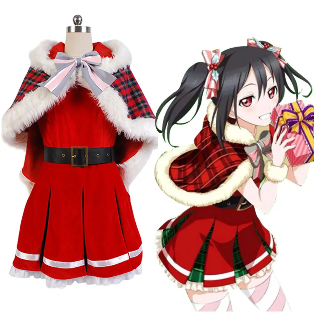 LoveLive! Рождественская Униформа язава Нико костюм для косплея версия B полный