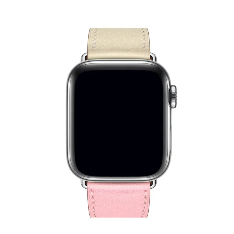 Ремешок из натуральной кожи для Apple Watch 4 Band 40 мм 44 мм спортивный сменный ремешок для iwatch Series 4 3 2 1 Аксессуары для часов 38 42