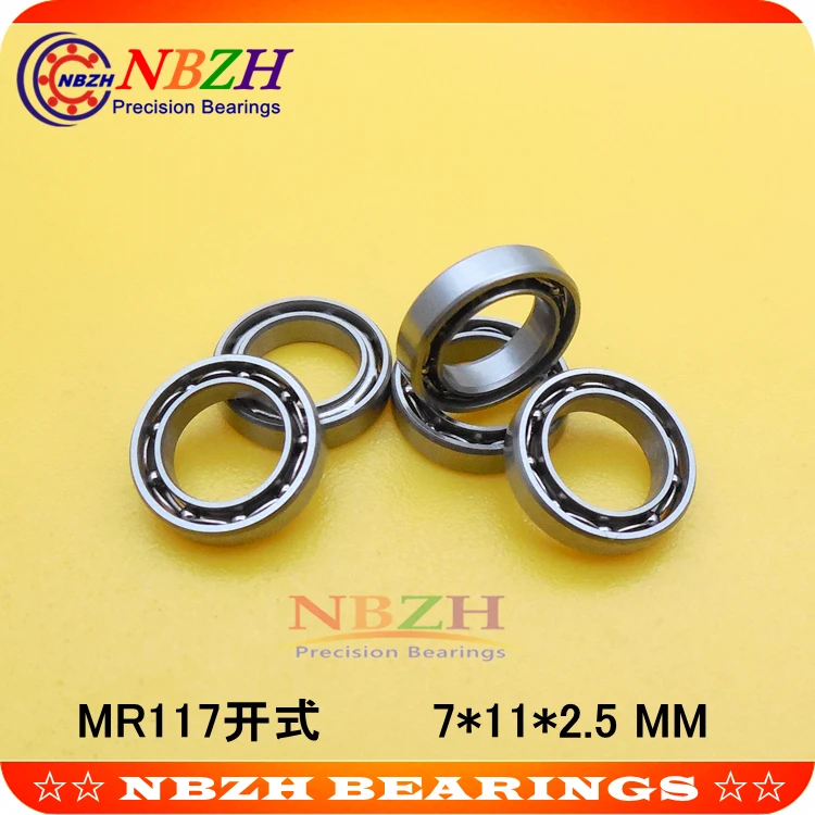 NBZH Миниатюрный подшипник MR117 Фотография 7*11*2 5 мм для радиоуправляемых хобби и