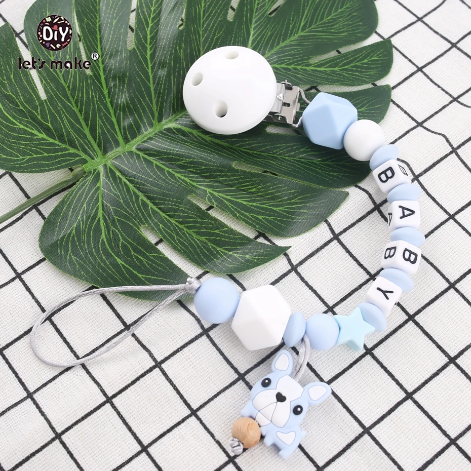 Let's Make Baby Teether 10 шт. 12 мм бусины из перла силиконовые DIY цепочка для соски детский