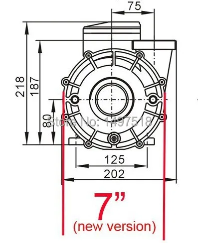 Крышка для спа насоса с влажным концом крышка лица диаметром 7 дюймов сменная