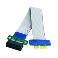 riser pci e pci express 1x x1 slot riser card extender extension ribbon flex relocate cable 20cm