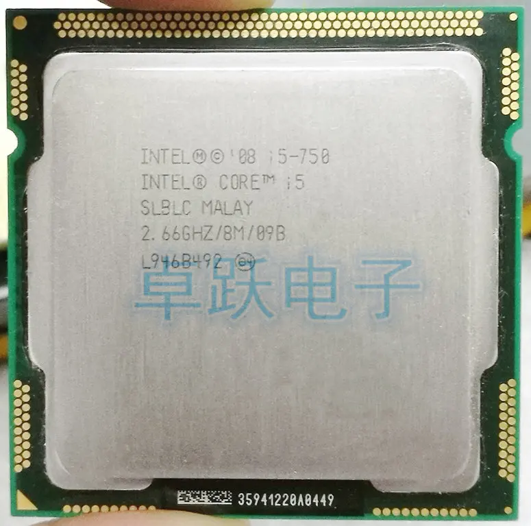 Оригинальный процессор Intel I5 750 Core с тактовой частотой 2 66 ГГц LGA1156 8 Мб кэш L3