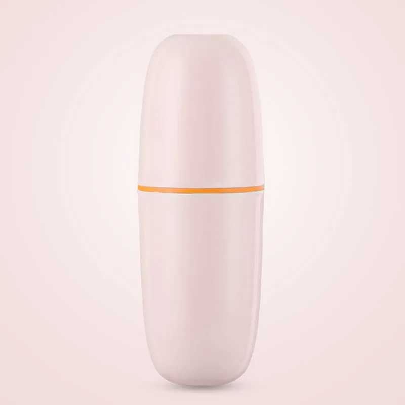 Pink ONEUP креативная дорожная чашка для мытья зубной пасты, коробка для хранения зубных щеток, бытовые пластиковые туалетные принадлежности, портативные наборы аксессуаров для ванной комнаты - Цвет: Pink