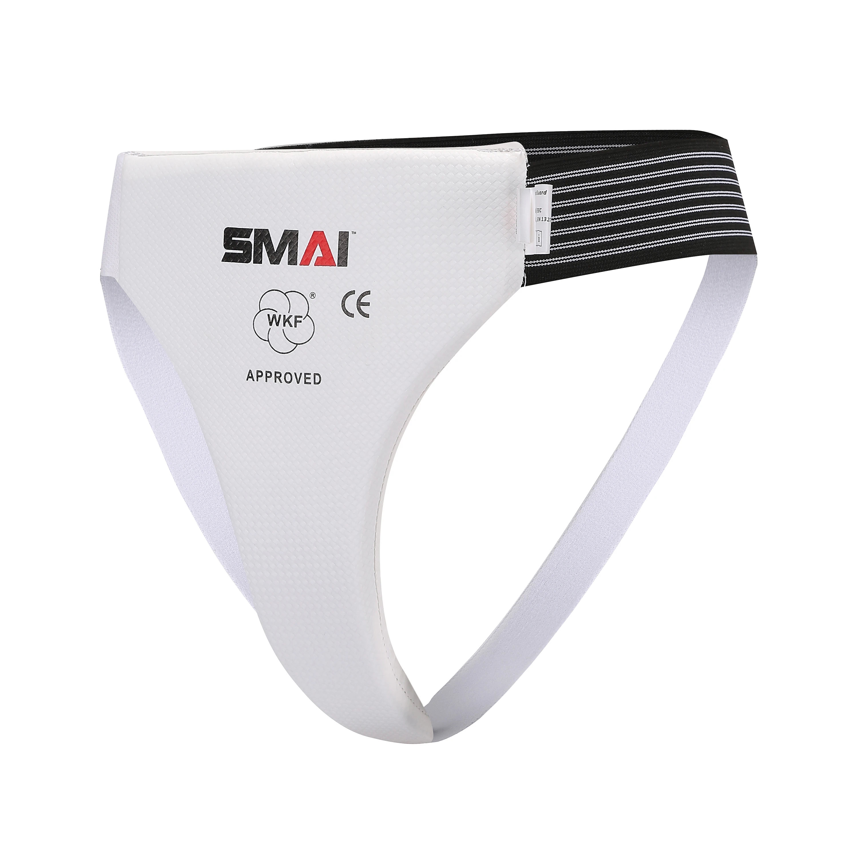 Фото Высокое качество SMAI Taekwnodo Karate WKF APPROVED FEMALE GROIN GUARD Тренировочная чашка для боевых искусств Защитная защита промежности Спортивное снаряжение №1
