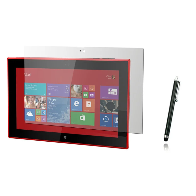 Новая Антибликовая матовая защитная пленка для экрана + 1x Стилус Nokia Lumia 2520 10 1