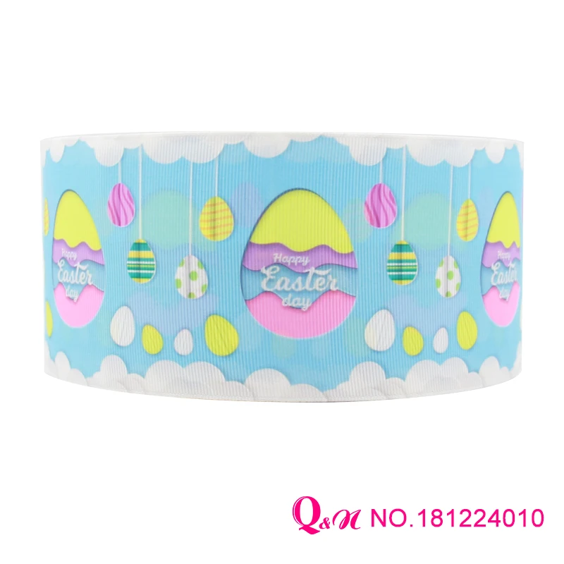 Q&ampN ribbon 22mm 38mm 75mm 10yards Easter Day Printed Grosgrain Ribbon Hair Bow/Christmas/wedding DIY Sewing Craft | Дом и сад