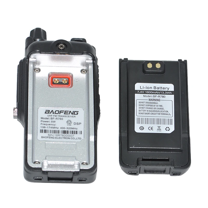 Baofeng BF R760 портативная рация Водонепроницаемая CB радио с ЖК дисплеем