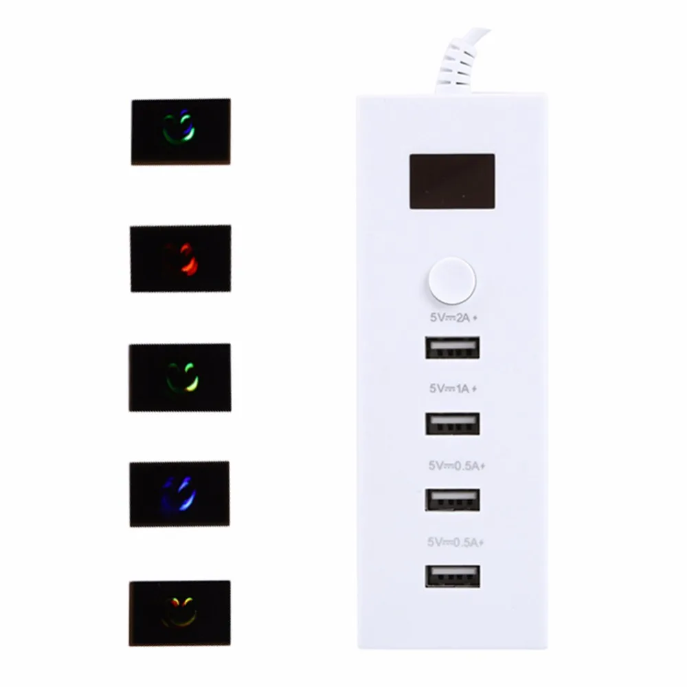 5V 1A/2A 4 порта USB адаптер питания быстрой зарядки сетевого зарядного устройства