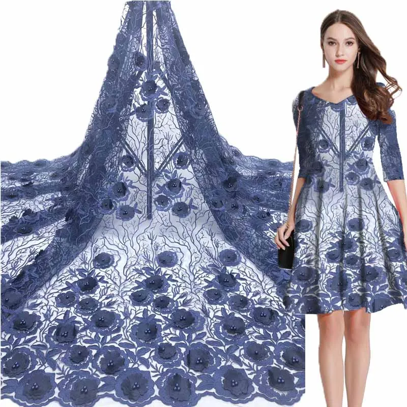 2019 Последние Французский нигерийские кружевные ткани Высокое качество Тюль