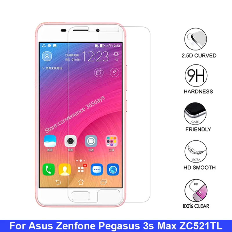 2 шт переднее Закаленное стекло протектор экрана для Asus Zenfone 3 S Max 5 9H защитное на