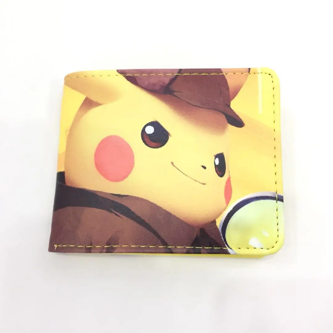 E Мультяшный Покемон кошелек Kawaii Pokemon pikachu портмоне для женщин кредитница кошельки и кошельки - Цвет: E