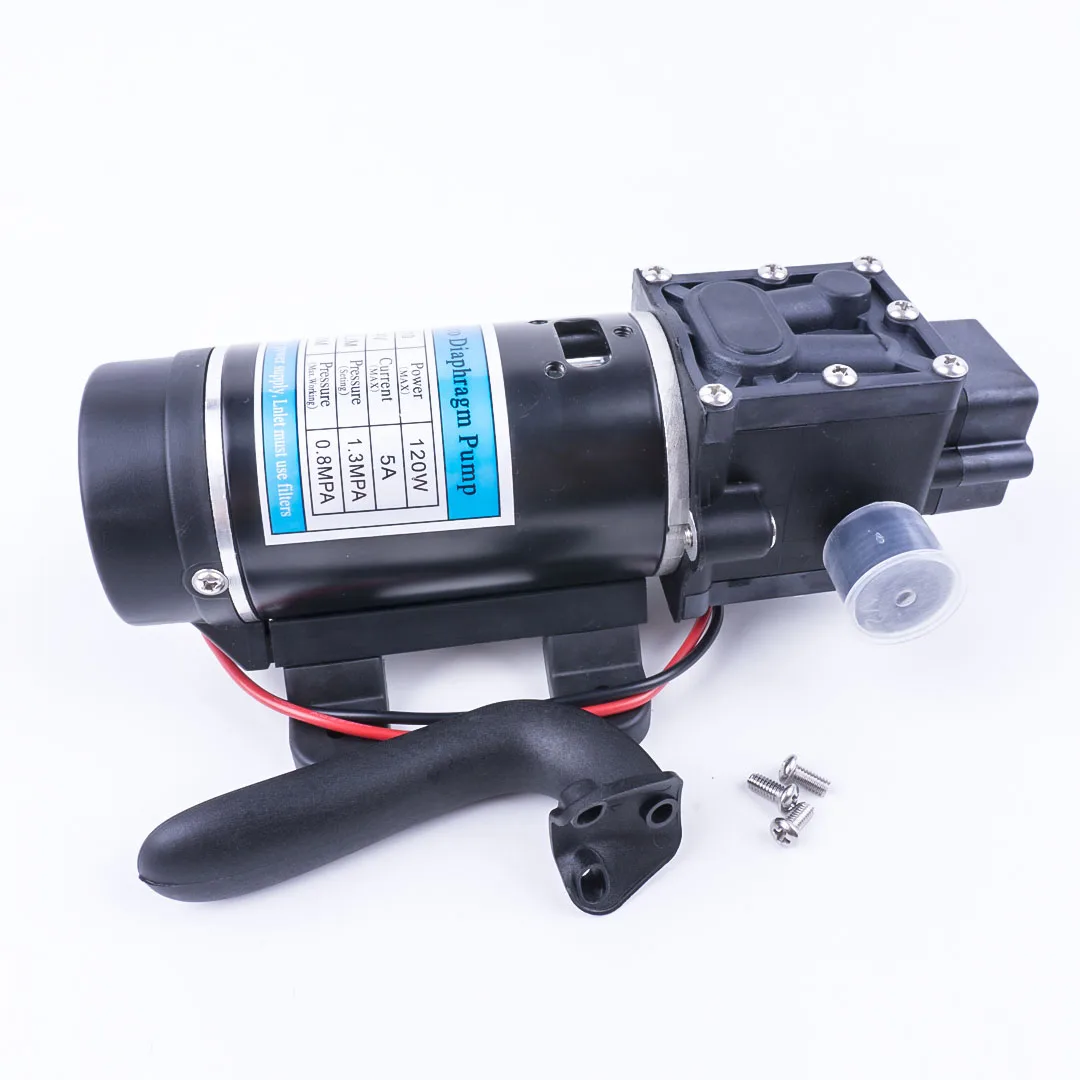 DC 24 в 120 Вт 130PSI 10л/мин вода высокого давления мембранный самовсасывающий насос сельскохозяйственный Электрический водяной насос Автомойка спрей