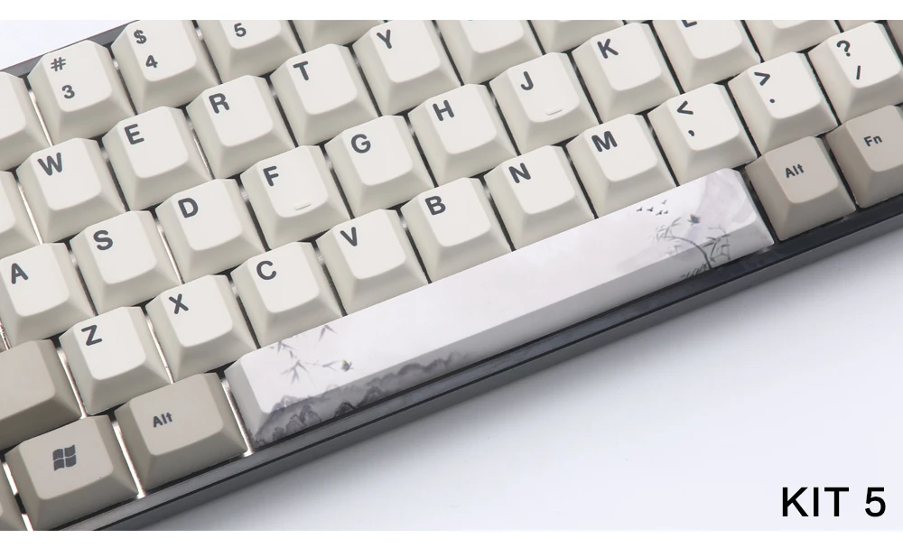 PBT пять Сторон краситель-подложенный пробел 6.25U Вишневый профиль keycap для DIY механическая клавиатура