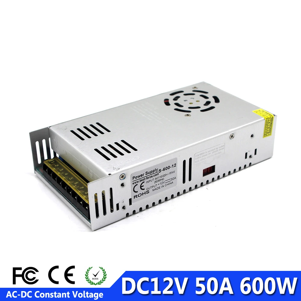 Одиночный выход DC 12V 13 8 V 15V 18V 24V 27V 28V 30V 32V 36V 42V 48V 60V 300W 350W 360W 400W 480W 500W 600W импульсный