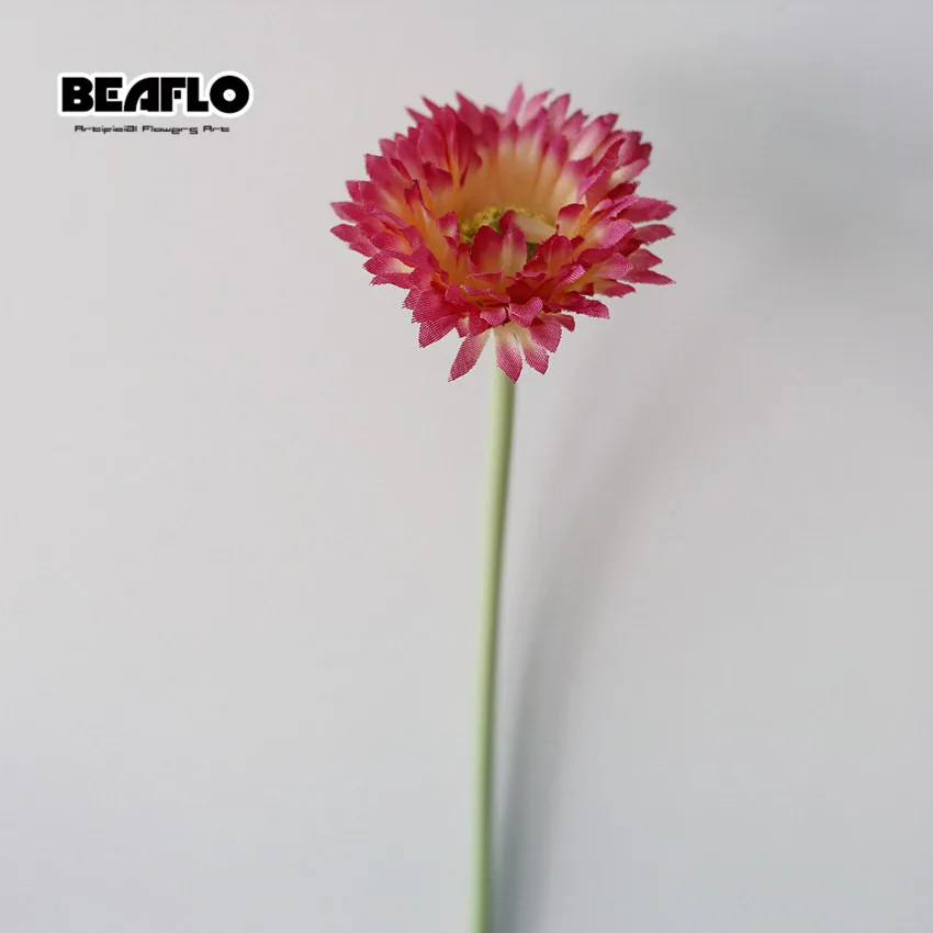 Rose Red 8 цветов, европейский стиль, искусственные цветы ромашки, шелковые цветы, искусственные цветы, Свадебная вечеринка, украшение для дома - Цвет: Rose Red
