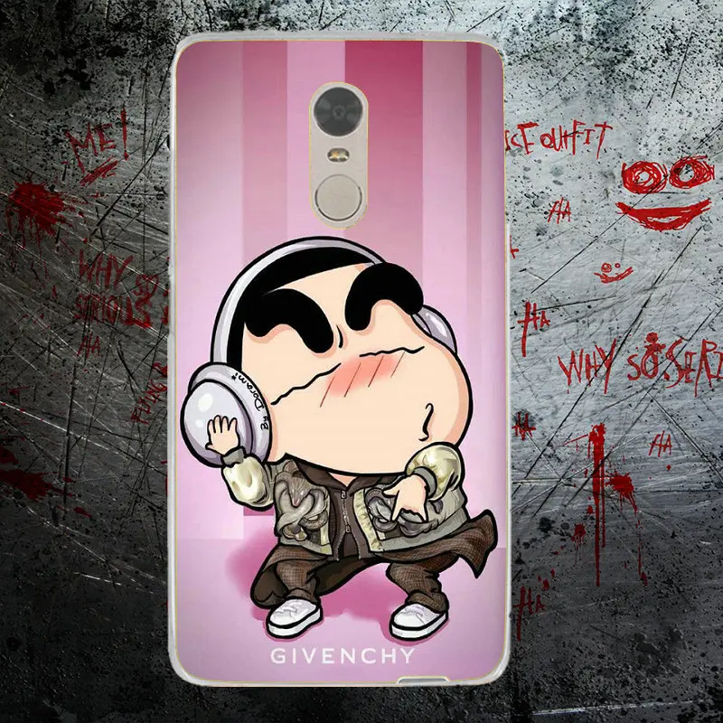 Классные мягкие чехлы из ТПУ с узором Crayon Shin Chan для телефонов Xiaomi Redmi Mi Note 4X 2 3 3S 4A 5 6
