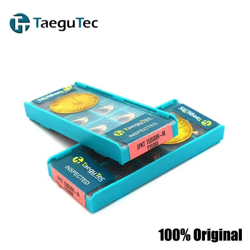 Оригинальный taegutec 10 шт. 3PKT150508R-M TT6080 поворотные твердосплавные вставки инструмент
