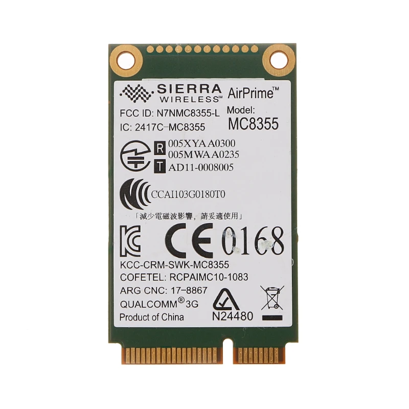 

Карта GPS 60Y3257 Gobi3000 MC8355 3G WWAN для Lenovo Thinkpad W530 X230 T420 X220