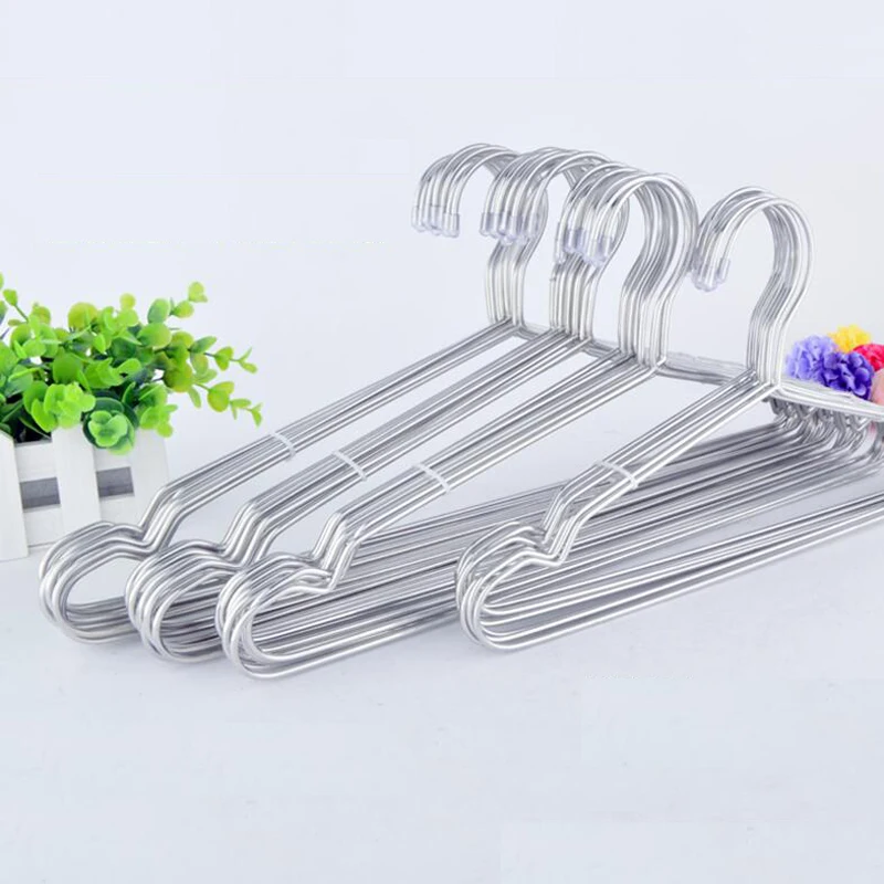 

10pcs/lot Baby/Adult Stainless Steel Hanger Metal Non-slip Hangers