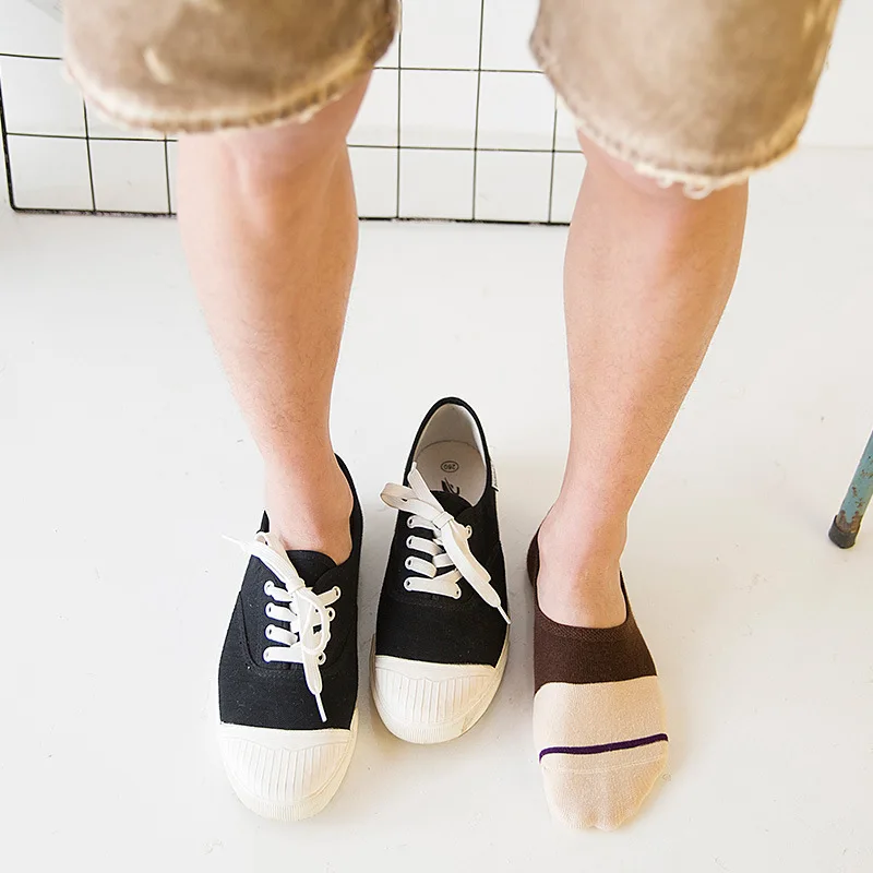 Летние невидимые женские носки мужские хлопковые для отдыха короткие