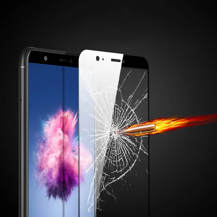 5D полное покрытие край закаленное Стекло на huawei P Smart FIG LX1 полный защитный Экран
