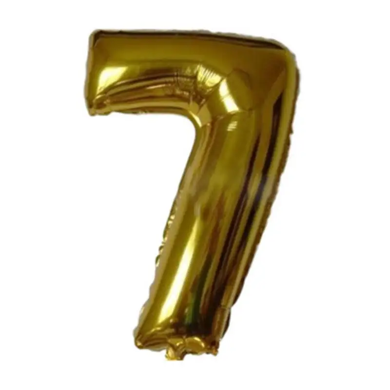 Большие 16 дюймовые шары с золотыми цифрами для дня рождения декор воздушный шар