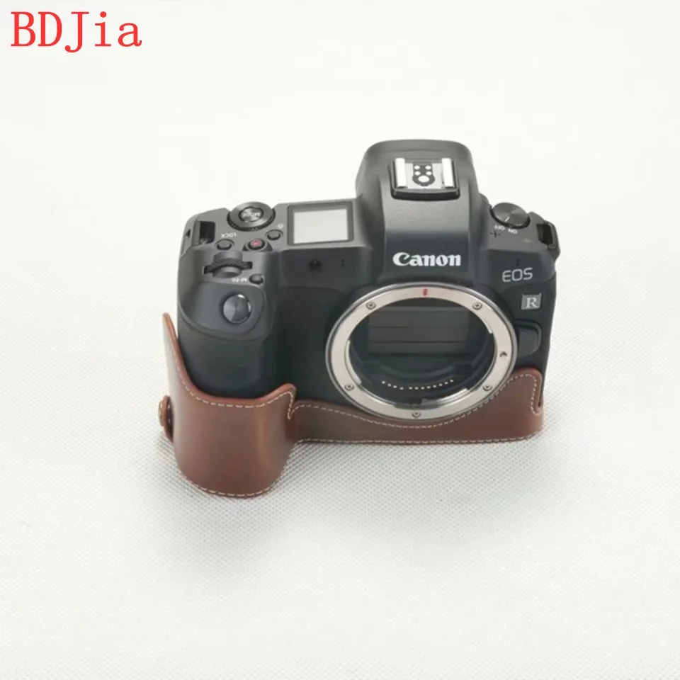 Новейший модный чехол для камеры Canon EOS R из искусственной кожи с отверстием для батареи
