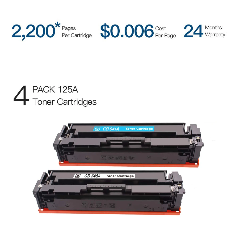 SHIZHI совместимый тонер картридж HP 125A CB540A CB541A CB542A CB543 для Laserjet CP1215 CP1518ni CP1515n CM1312nfi CM1312