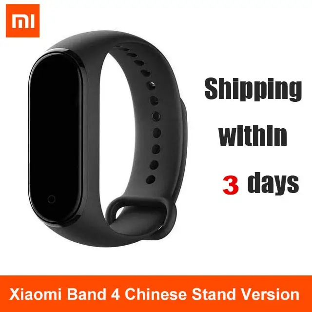 Black Xiaomi mi band 4 смарт-браслет mi band 4 OLED дисплей mi band 4 фитнес-трекер Водонепроницаемый - Цвет: Black