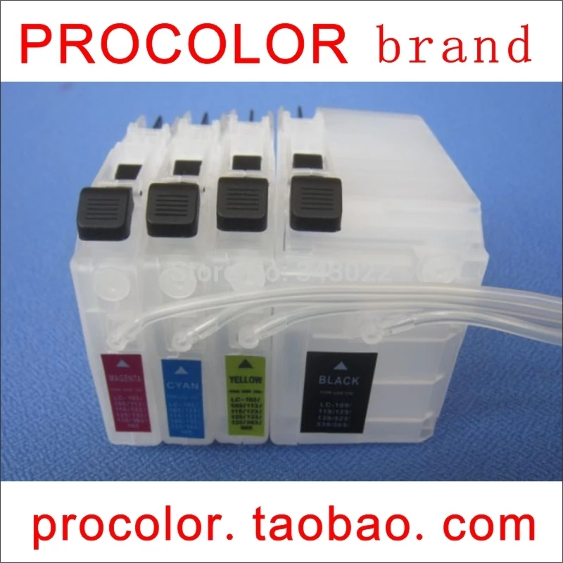 PROCOLOR Система непрерывной подачи чернил СНПЧ LC539XL BK/LC535XL C M Y для BROTHER DCP J100/DCPJ100/DCP