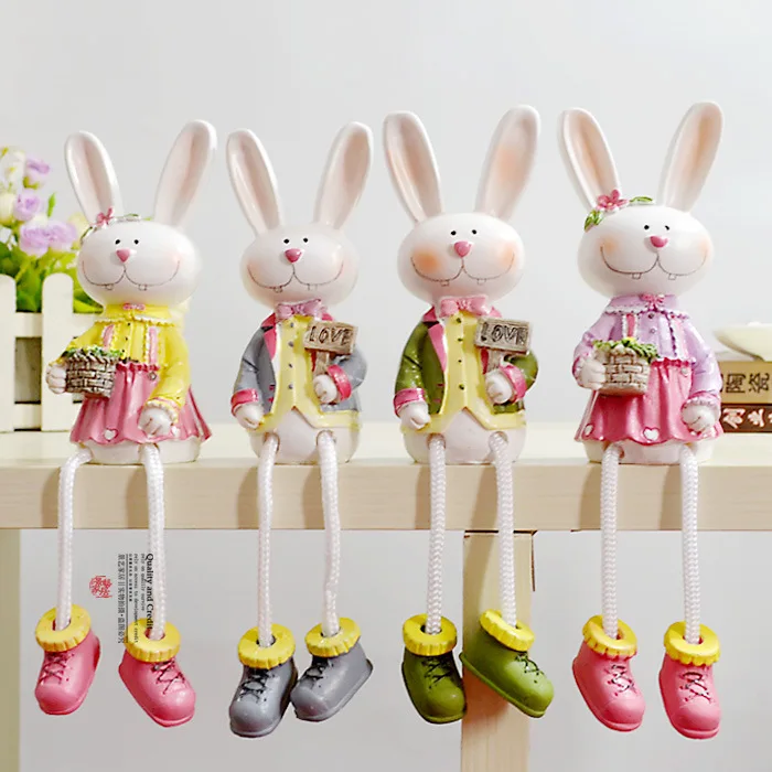 Бесплатная доставка! 2 шт./лот пасторальный стиль милые длинные уши полимерный