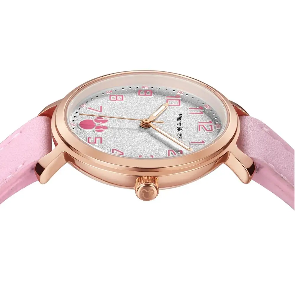 Disney официальный Минни Женские кварцевые наручные часы Макарон цвета женские