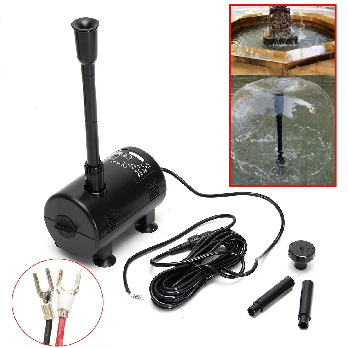 12 V-24 V DC 16 Вт Солнечная приведенная в действие погружной насос фонтана полив Садовый пруд аквариум погружной насос водопад 1600L/ч