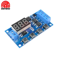dc 12v 24v timer delay switch circuit board trigger cycle dual mos tube control dc motor led light module micro pump controller