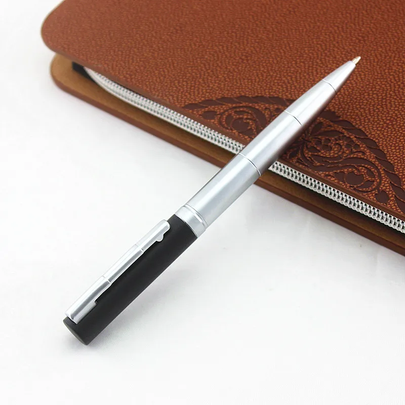 Ручка шариковая черная/серебристая 0 7 мм с черными чернилами|roller ball pen|ball penfashion pen |