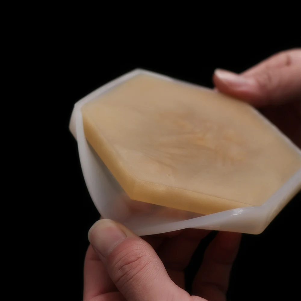 Драгоценность силиконовые формы DIY чашки коврик ручной работы формы ремесла эпоксидной смолы геометрическая форма шестиугольная квадратная круглая теплоизоляция