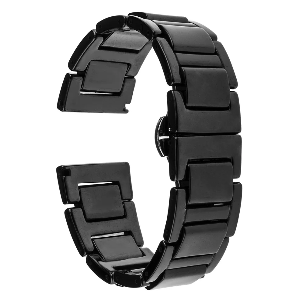 Полностью керамический ремешок для часов 18 мм + адаптеры Samsung Gear Fit 2 SM R360 умный с