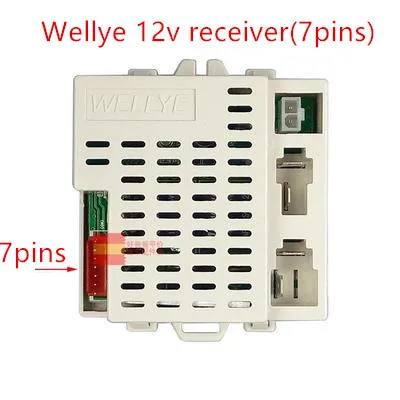 Фото Детские Запчасти для электромобиля wellye 12 В 2 4 ГГц 7 контактов Bluetooth-приемник Детские Запчасти для электромобиля wellye 12 В 2 4 ГГц 7 контактов Bluetooth-приемник