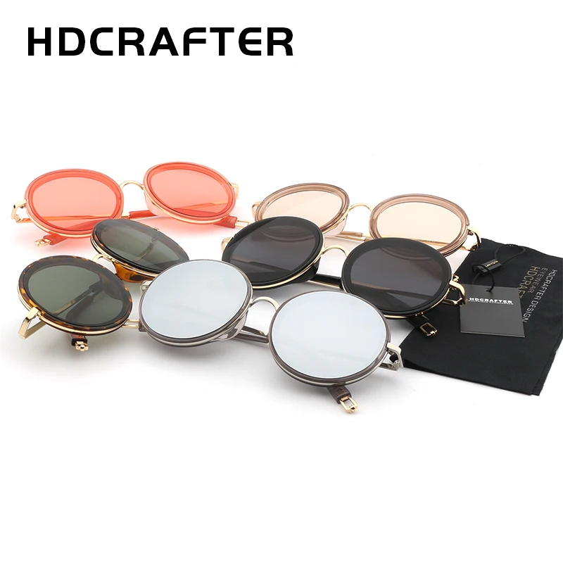 HDCRAFTER Круглые Солнцезащитные очки женские модные солнцезащитные для женщин