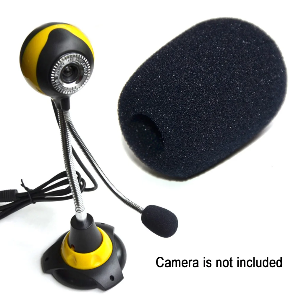10pcs/lot Mini Black Microphone Cover Headset Windscreen Sponge Foam Mic Covers Protector | Электроника