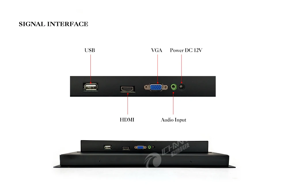 ZQ150TC-58C/1" дюймов 1024x768 HDMI Встроенный Мощность на загрузке Высокая чувствительность четырехпроводной резистивный сенсорный монитор ЖК-дисплей