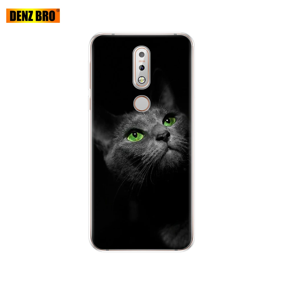 Для Nokia 7 1 чехол 5 84 дюймов 2018 силиконовый мягкий ТПУ задняя крышка мобильный