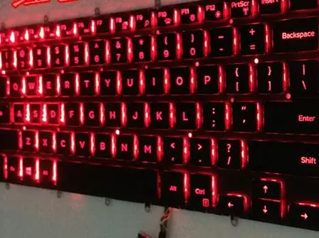 Английская клавиатура для ноутбуков Dell Inspiron 15 5565 5567 Gaming 7566 7567 17 5765 5767 с красной