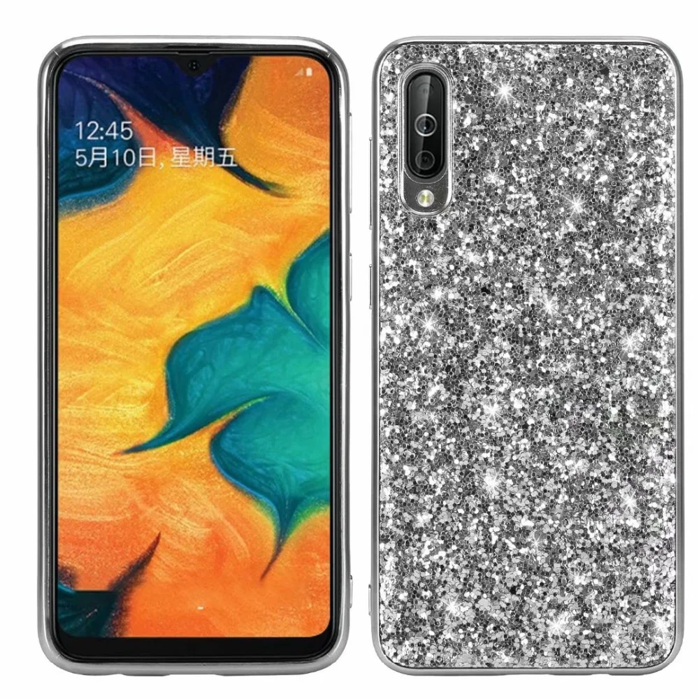 Чехол для samsung Galaxy A50, роскошный блестящий чехол с блестками, задняя крышка для samsung Galaxy A10 A20 A30 A40 A50 A70, чехол для телефона