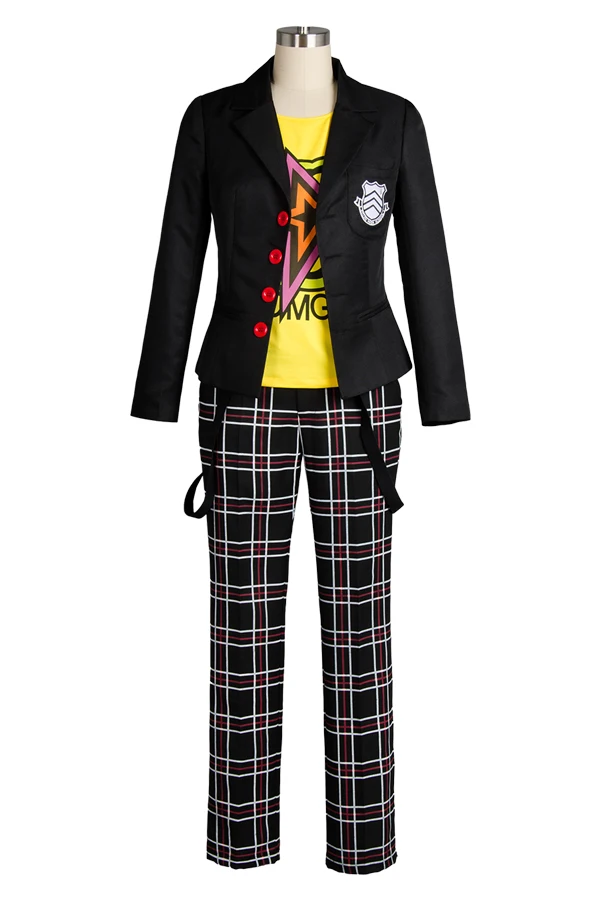 Костюм для косплея Persona 5 Ryuji Sakamoto Hero мужской одежда взрослых черная куртка