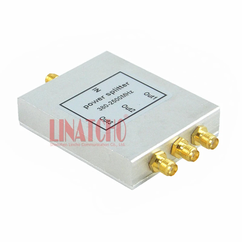 3 Ways 380-2500MHz SMA female connector Micro strip 2G 3G wifi antenna power splitter